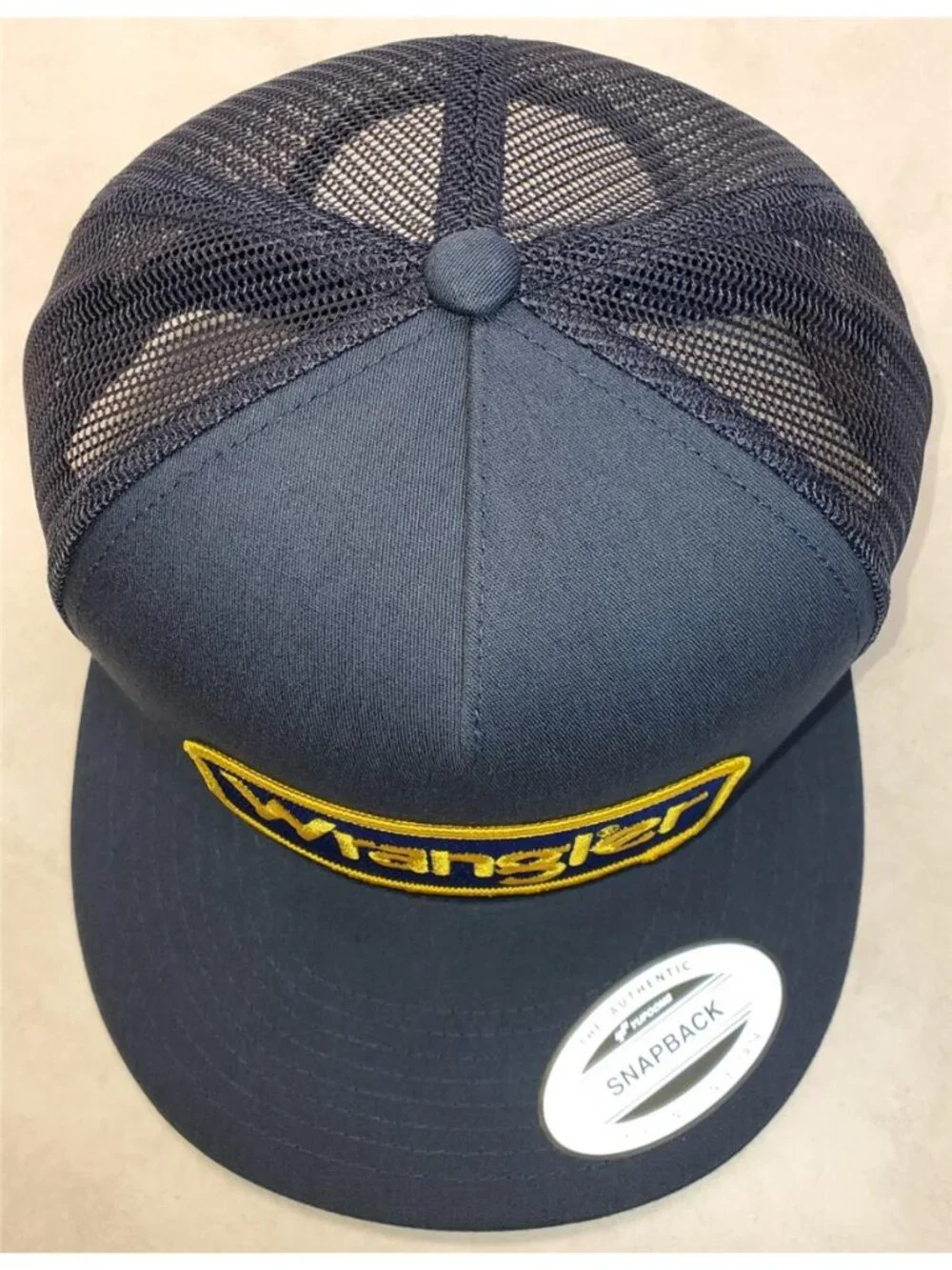 Retro Wrangler Trucker Hat Vintage Western Cowboy Patch Yupoong Snapback Cap 80s